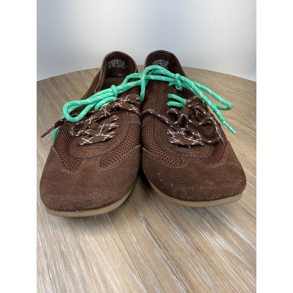 Steve Madden Denverr Women's 8.5M Brown Suede Mesh Lace Up Sneakers